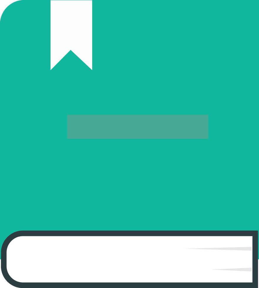 Simple green book free illustration vector