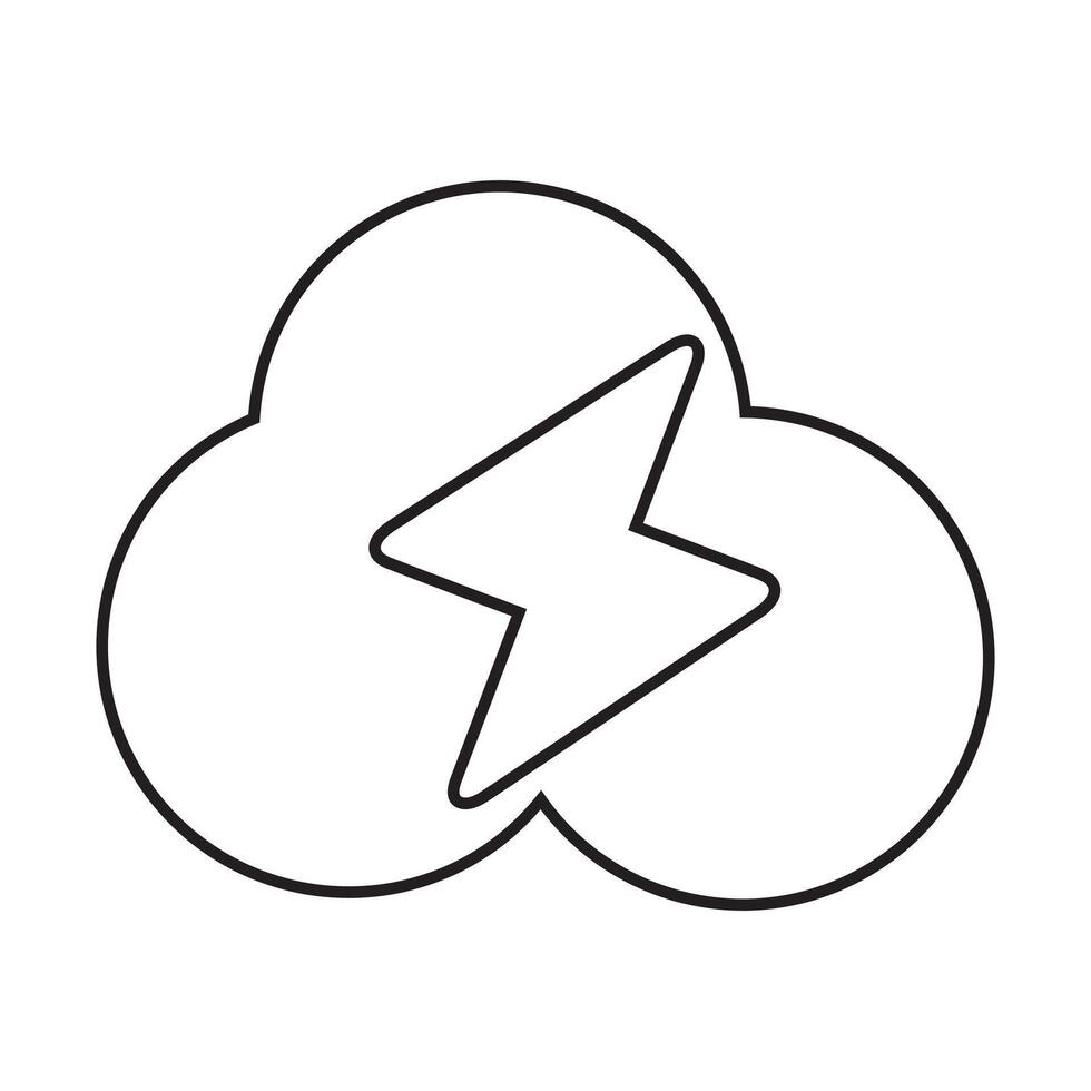 Flash lightning bolt icon editable. Electric power symbol. Power energy sign illustration, Easily editable vector