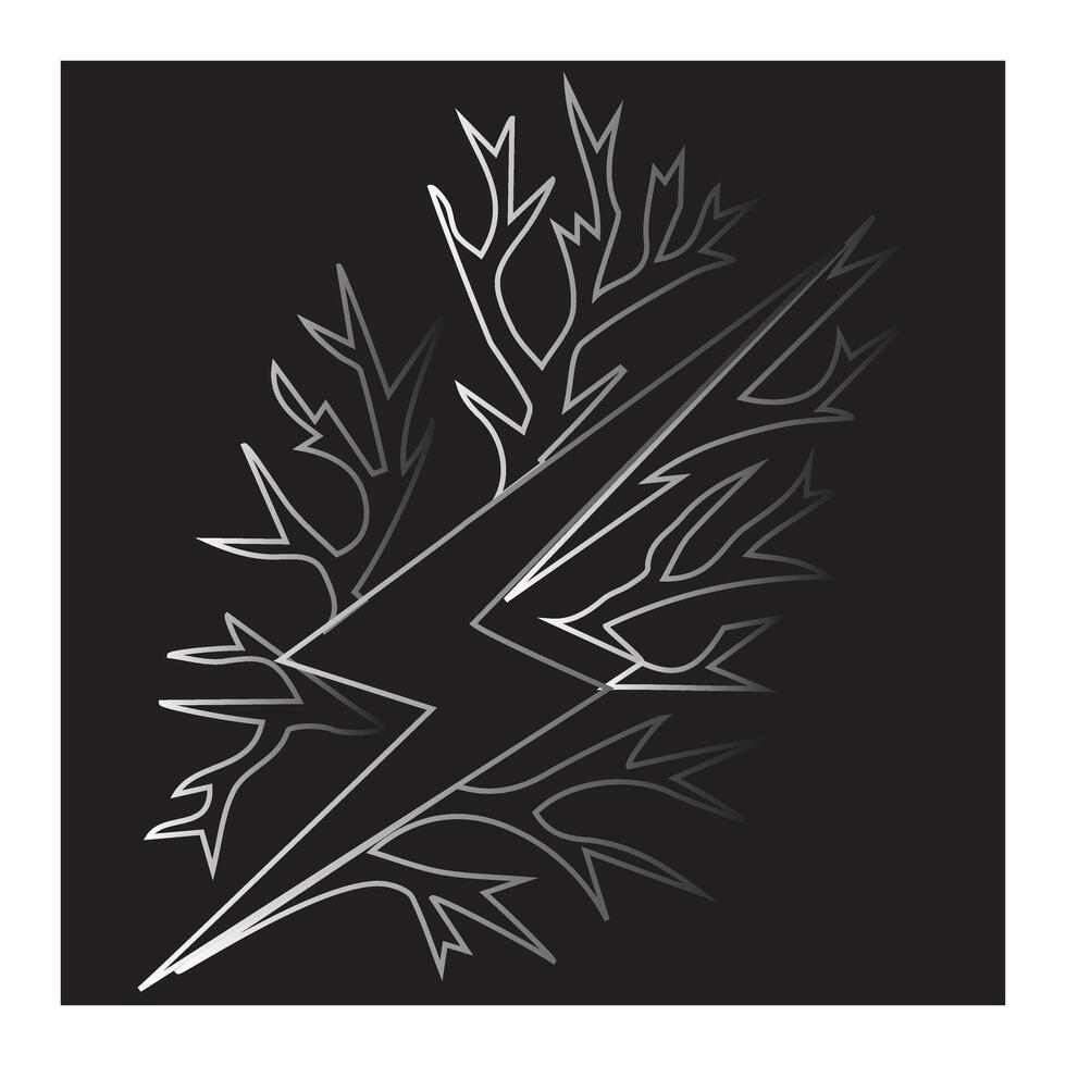 Flash lightning bolt icon abstract. Electric power symbol. Power energy sign illustration, Easily editable vector