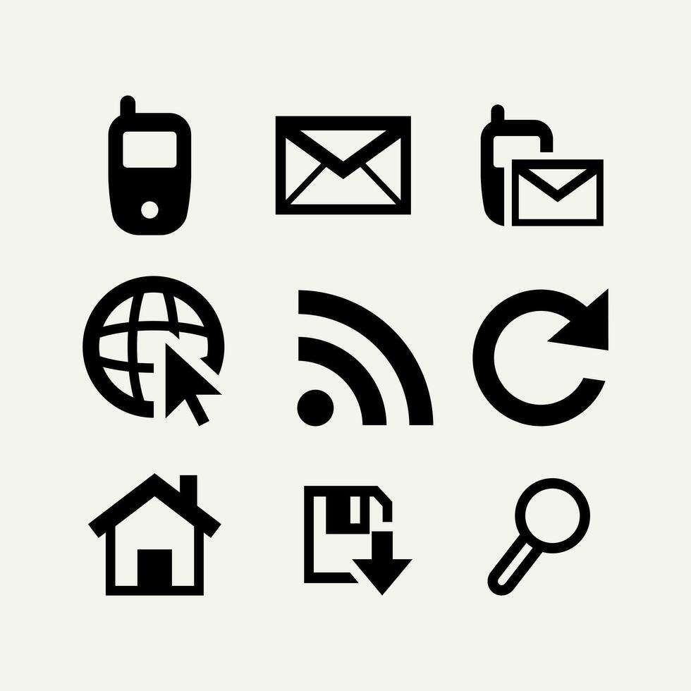 Web Icon Elements vector