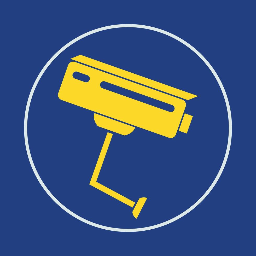 CCTV trendy icon proud abstract illustration colorful artwork lovely design vector