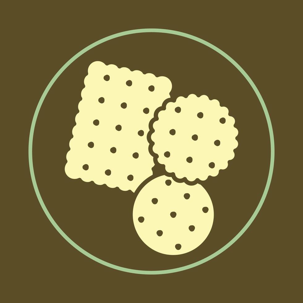 Biscuit icon majestic abstract illustration colorful artwork lovely design vector
