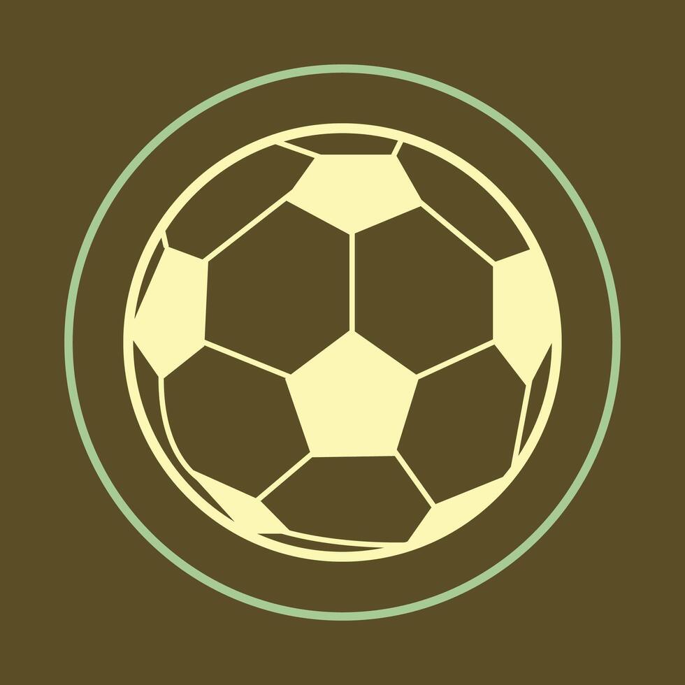 Soccer ball trendy icon majestic abstract illustration colorful artwork lovely design beautiful background vector