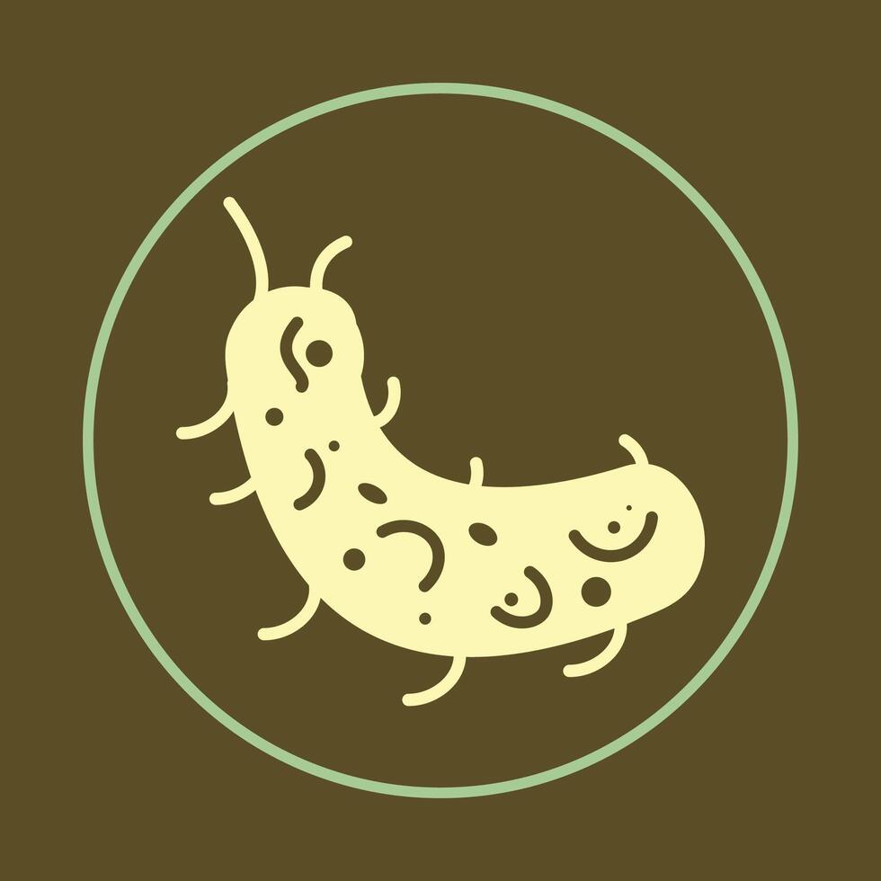 Bacteria trendy icon majestic abstract illustration colorful artwork lovely design beautiful background vector