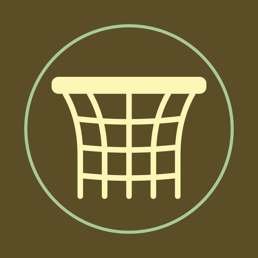 Basketball net trendy icon majestic abstract illustration colorful artwork lovely design vector