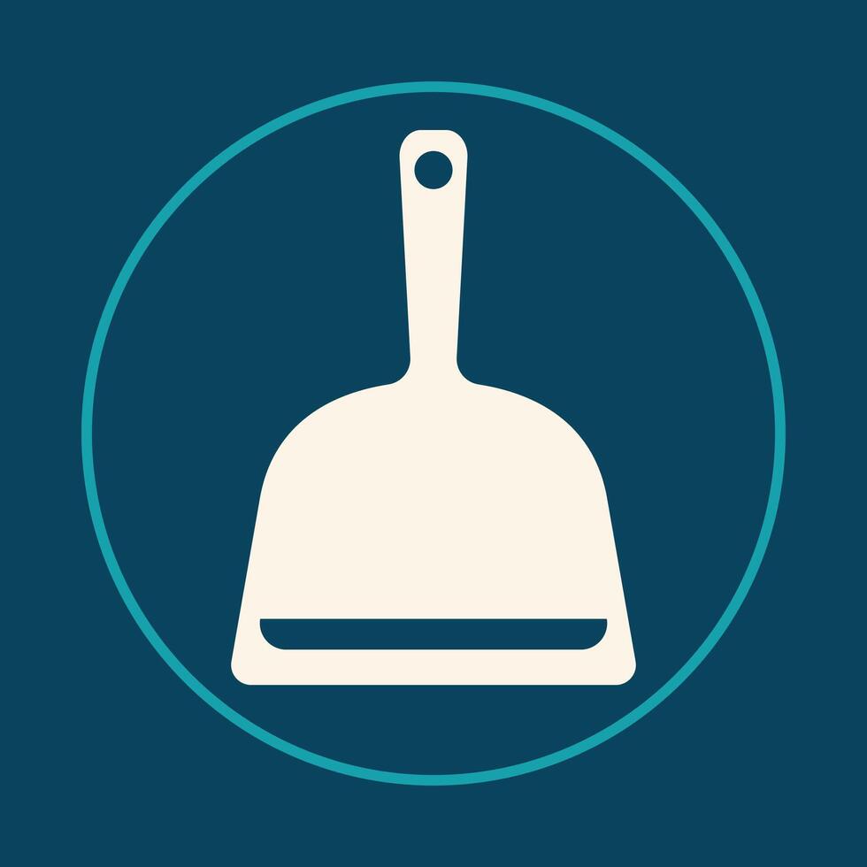 Dustpan trendy icon regal abstract illustration colorful artwork lovely design vector