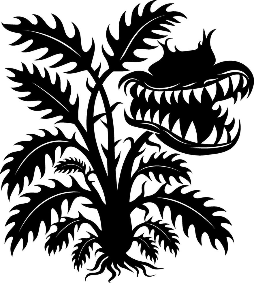 Carnivorous Monster Plant vector