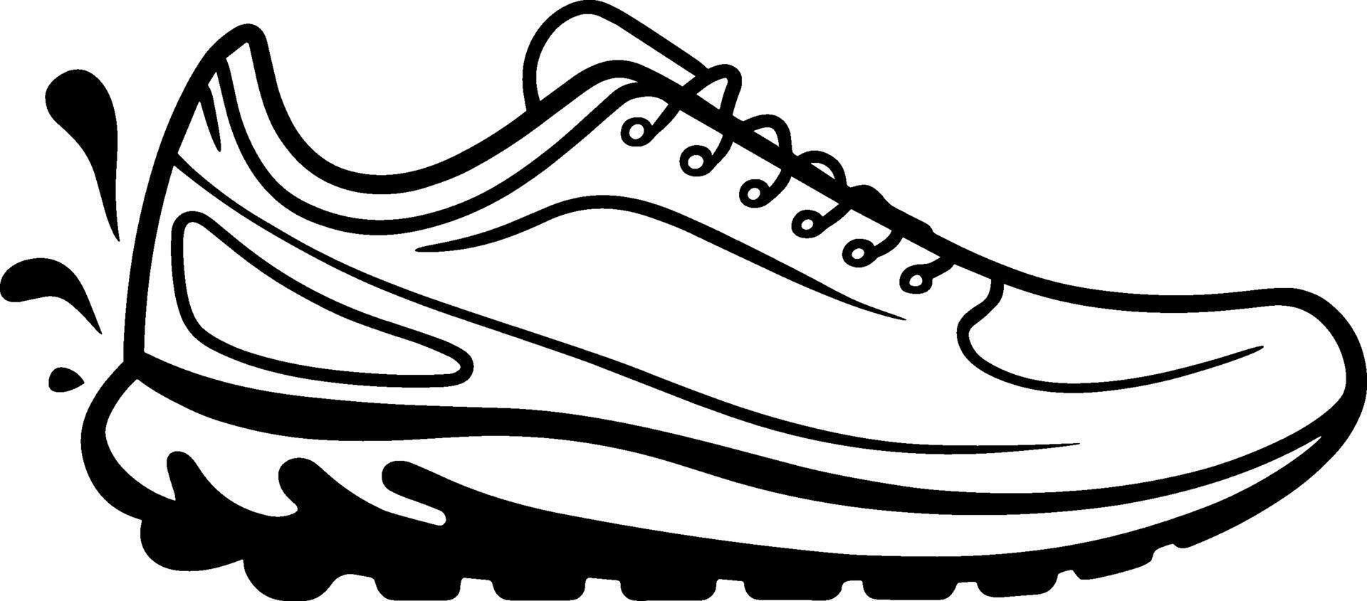 Running shoes clipart vector