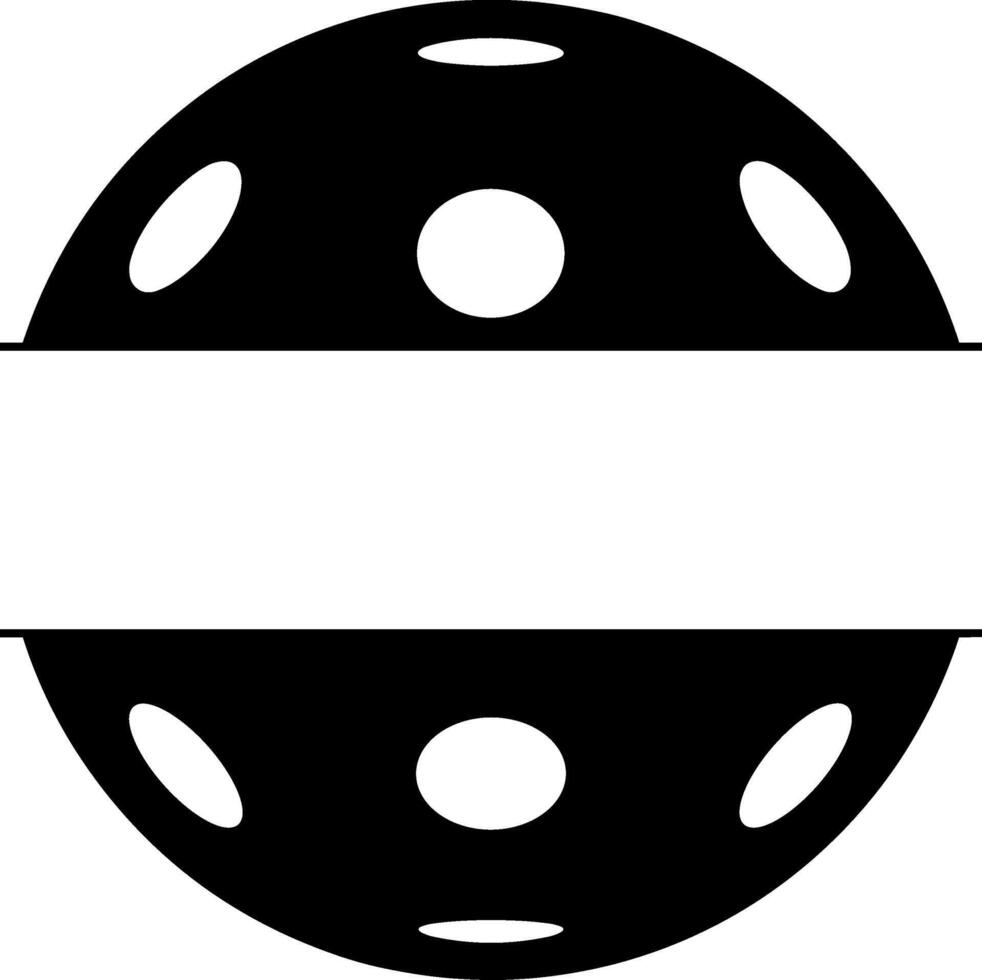 Pickleball Black Silhouette vector