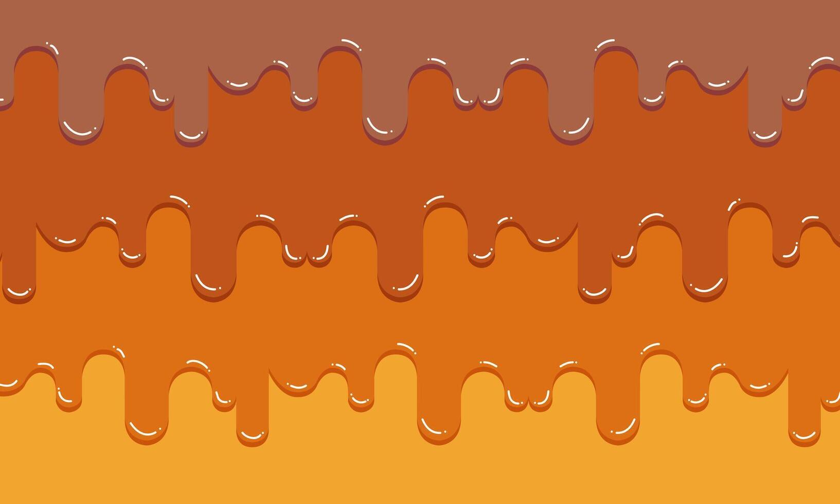 Melted flowing. Dripping paint, Yogurt or Milk flowing down. sweet melting chocolate. vector