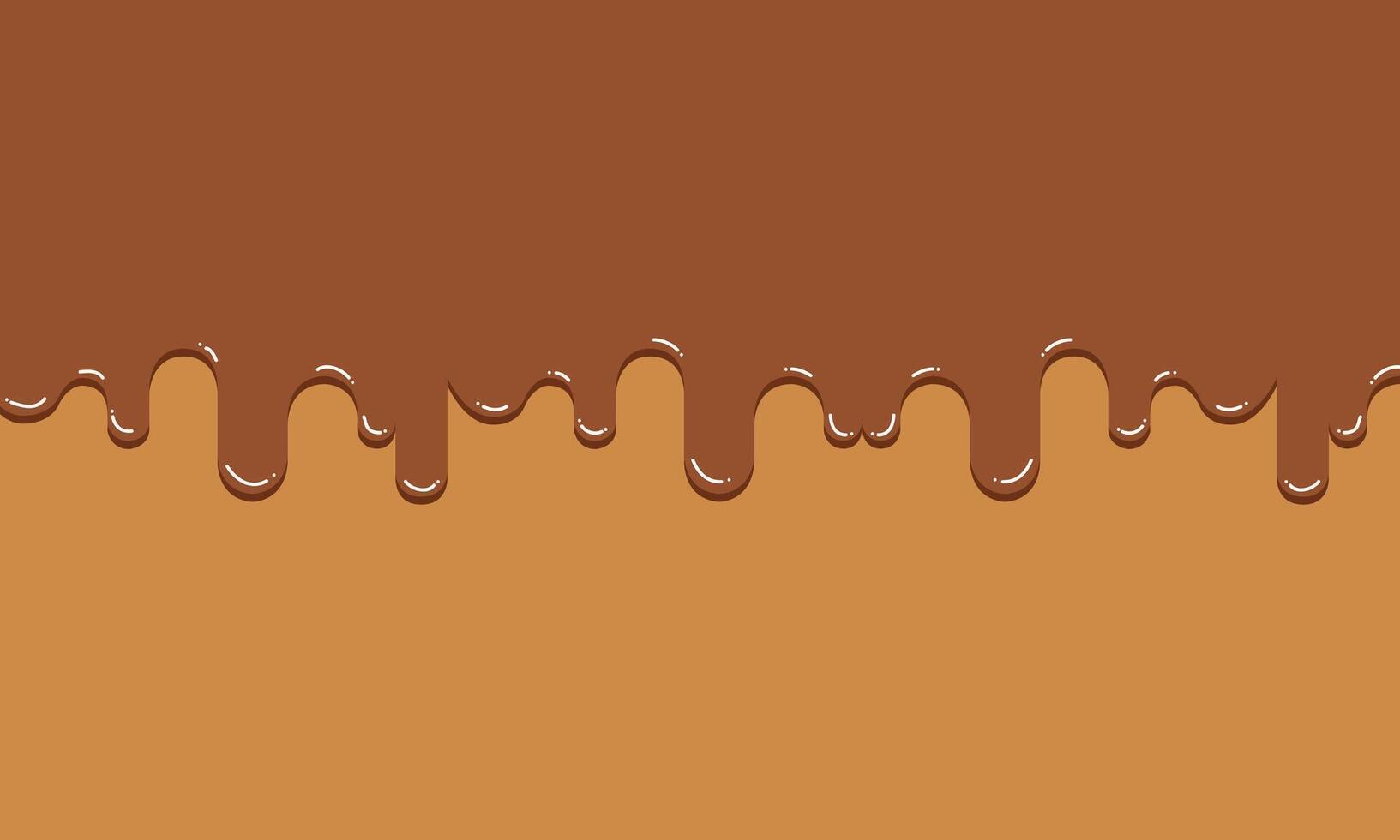 Melted flowing. Dripping paint, Yogurt or Milk flowing down. sweet chocolate. vector