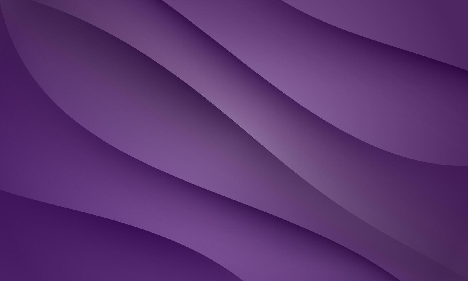 Purple texture 3D papercut layers wavy curve banner. Abstract paper cut art background. vector