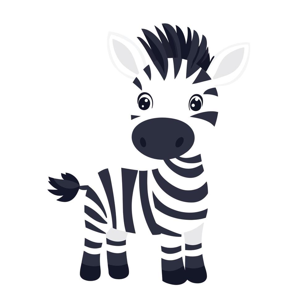 Zebra with tears in his eyes vector