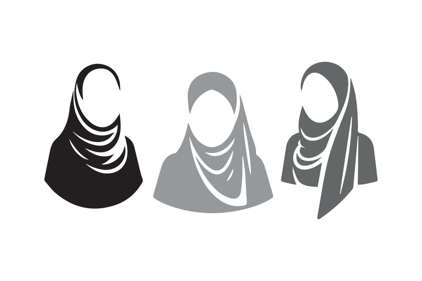 Hijab women's clothing Illustration vector