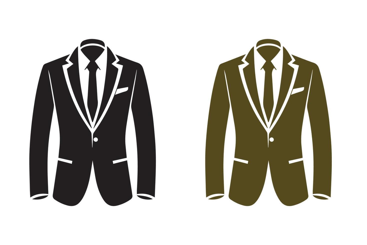 Men Suit, Coat, blazer symbol silhouette art vector