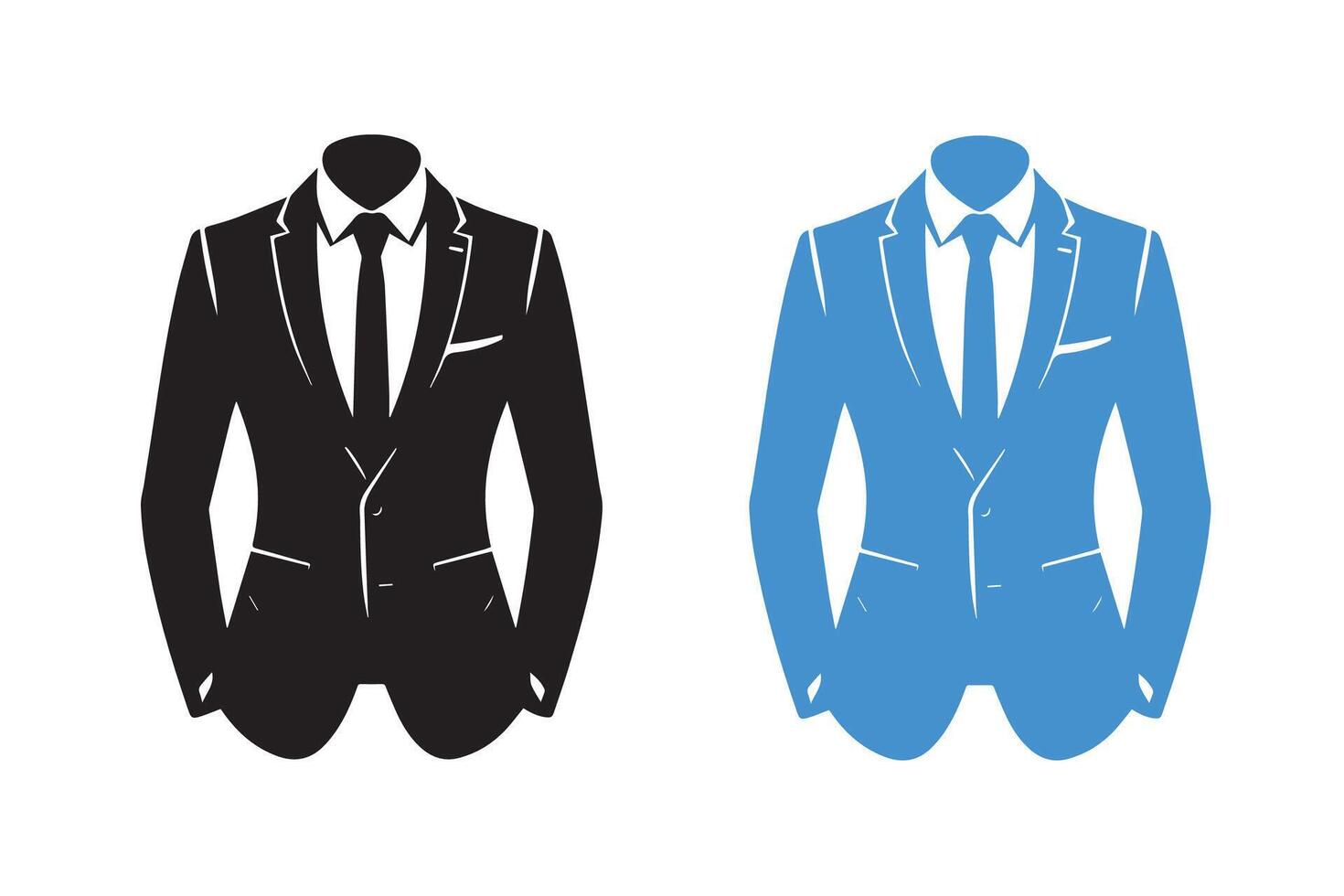 Suit, Coat, blazer symbol silhouette vector