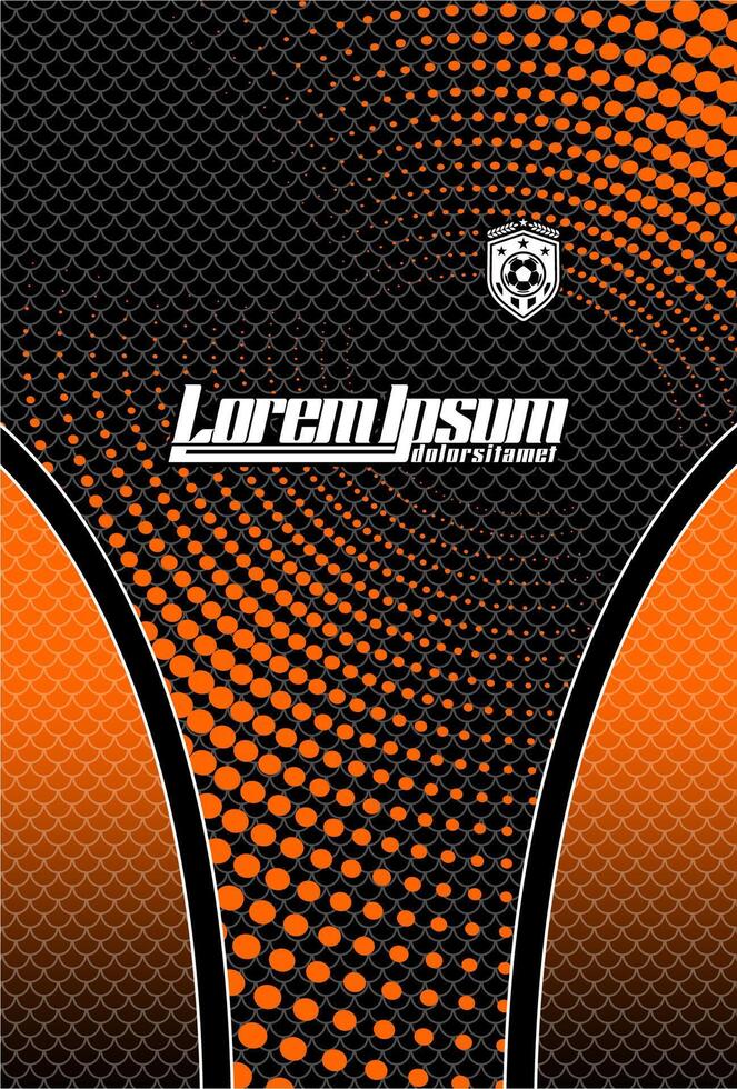 Abstract background for sports jersey pattern dot orange vector