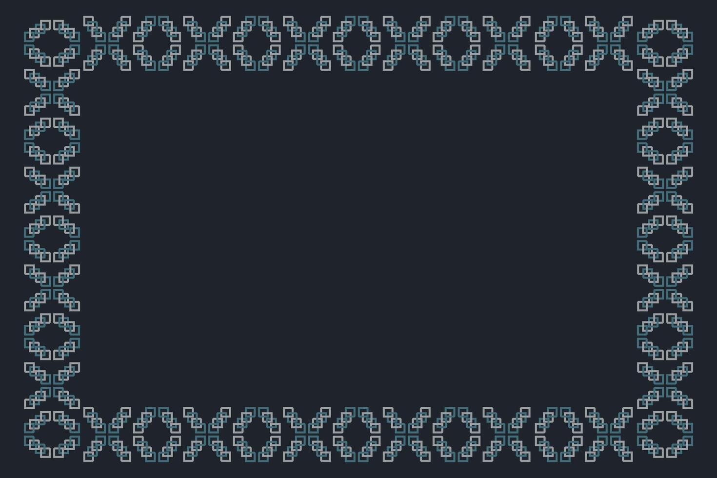 Horizontal abstract frame with geometric shapes. A place for the text. vector