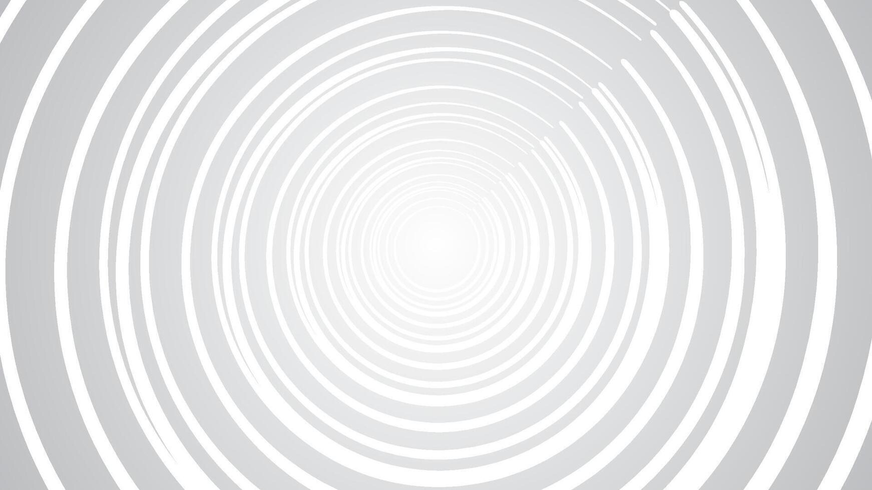 minimalist spiral design in monochrome shades of white and gray. The concentric circles create a captivating optical illusion, perfect for modern designs, background elements, and conceptual art. vector