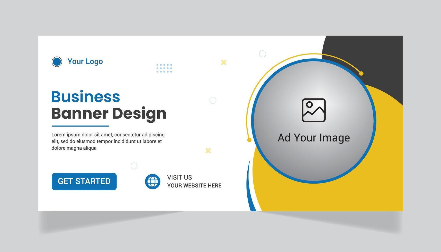 Corporate banner design template. vector