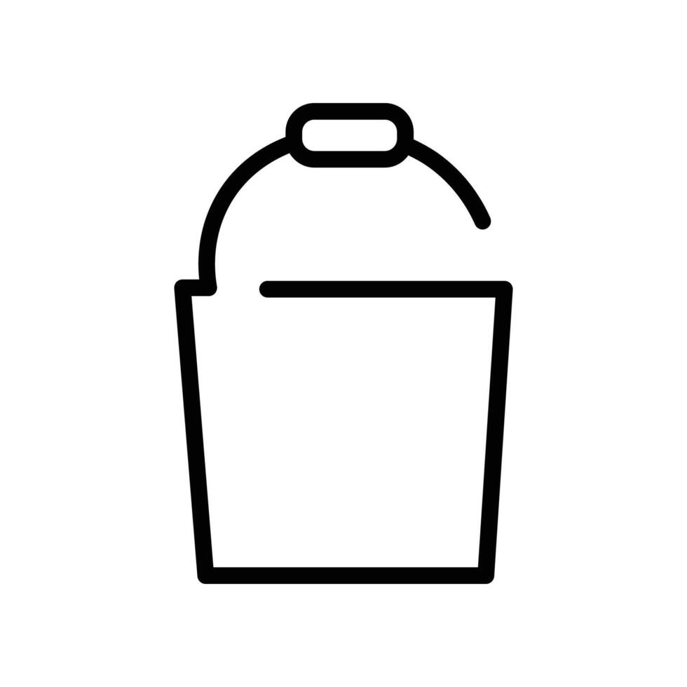 Nice Bucket Gardening Icon Design vector