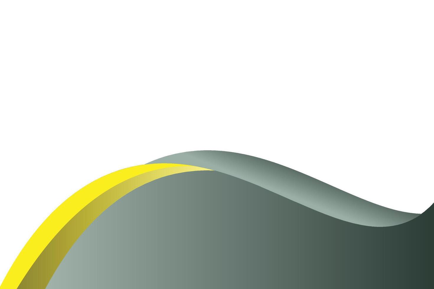 yellow and green wave abstract background vector