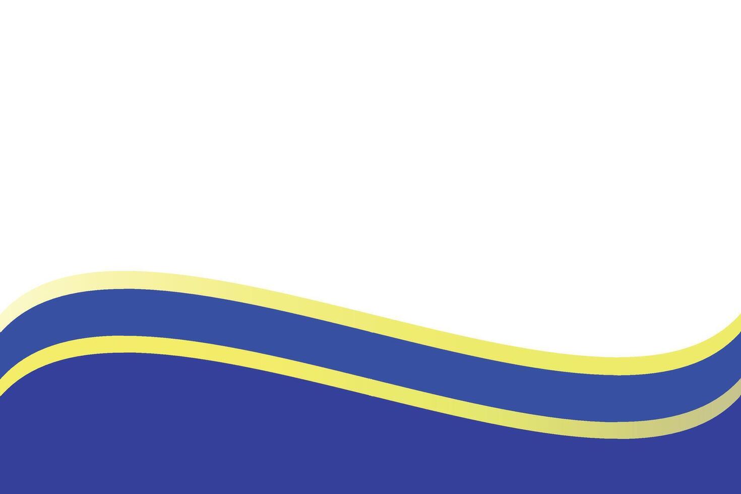 a blue and yellow wave background vector