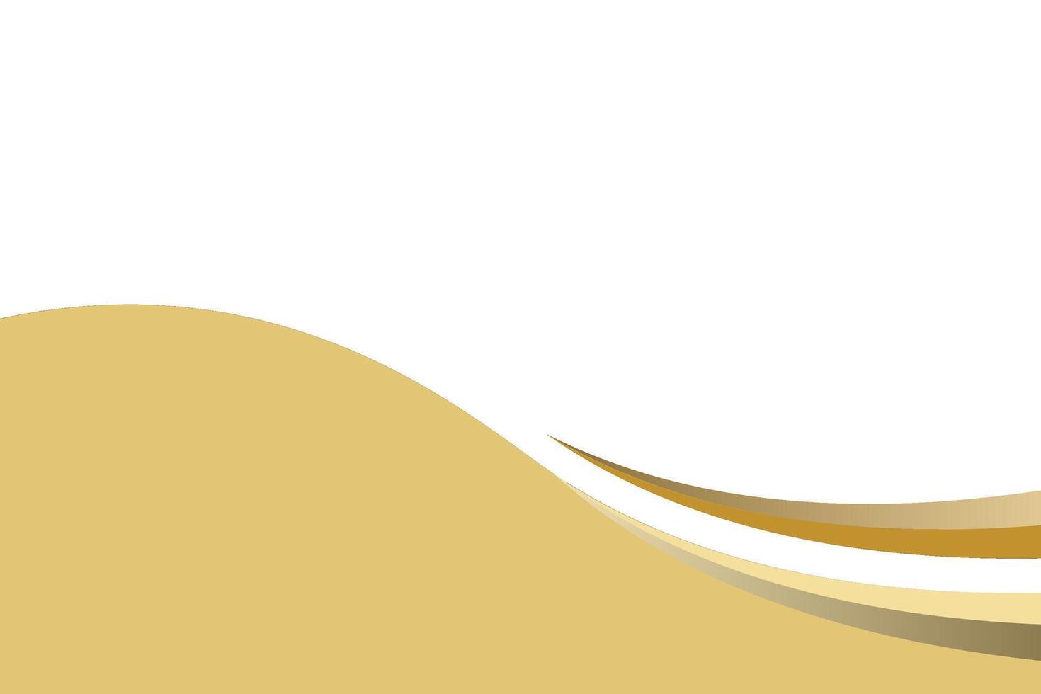 golden waves background vector