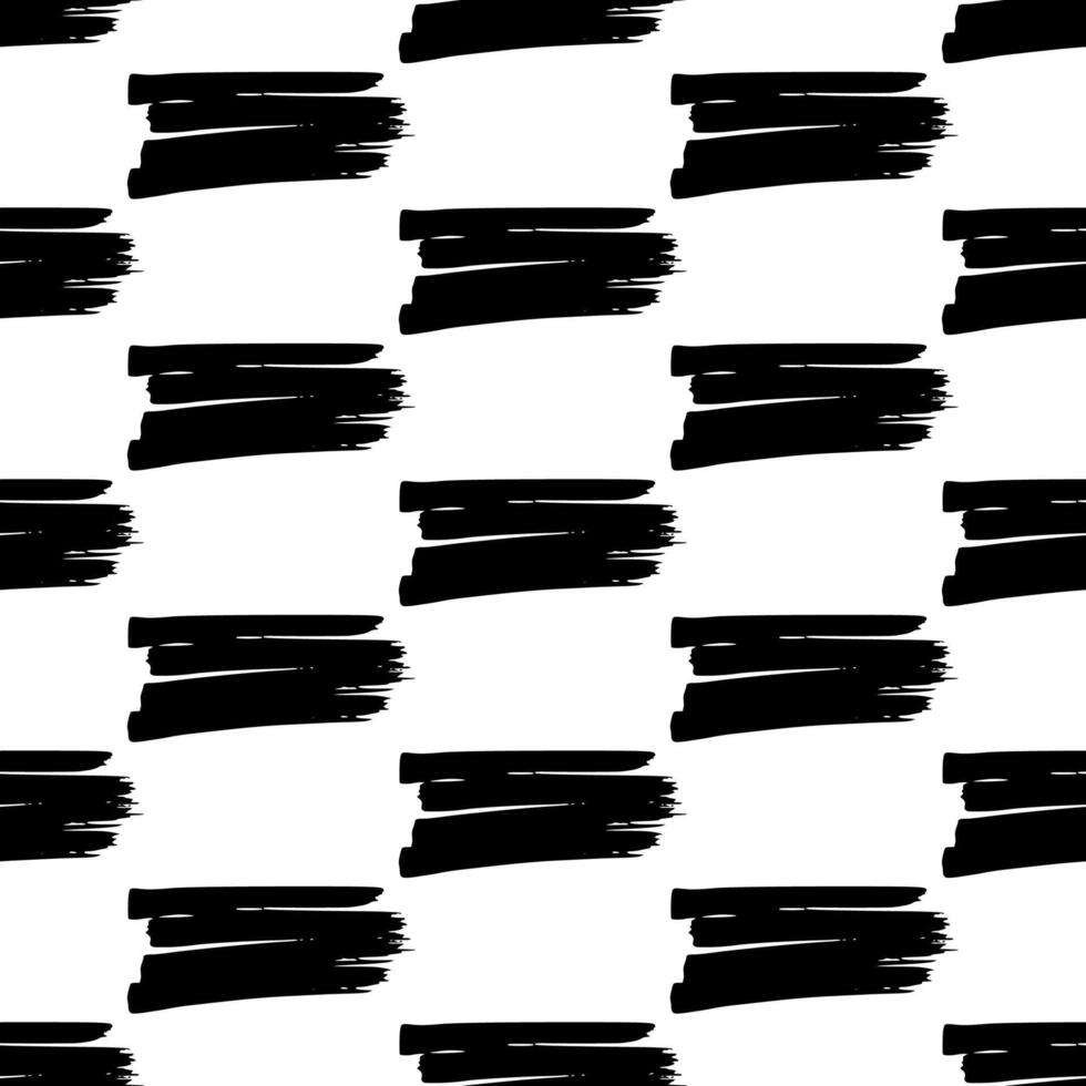 Seamless pattern with black marker scribbles vector
