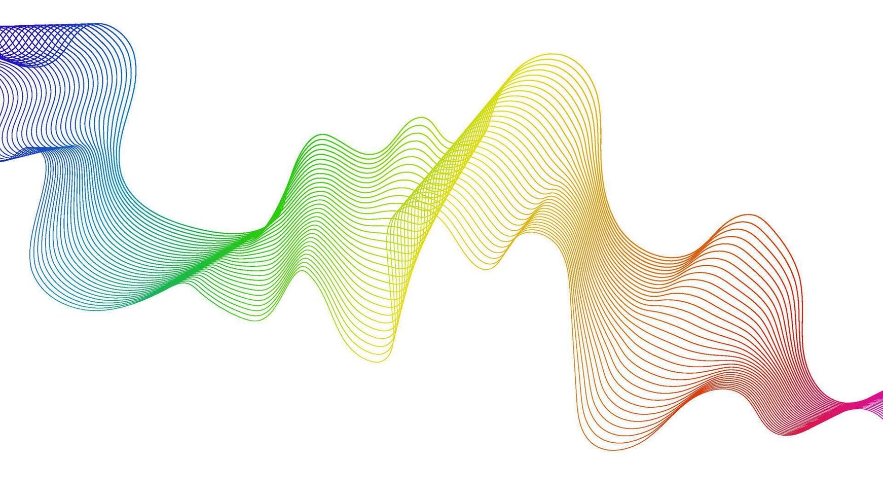 Abstract backdrop with wave gradient lines vector