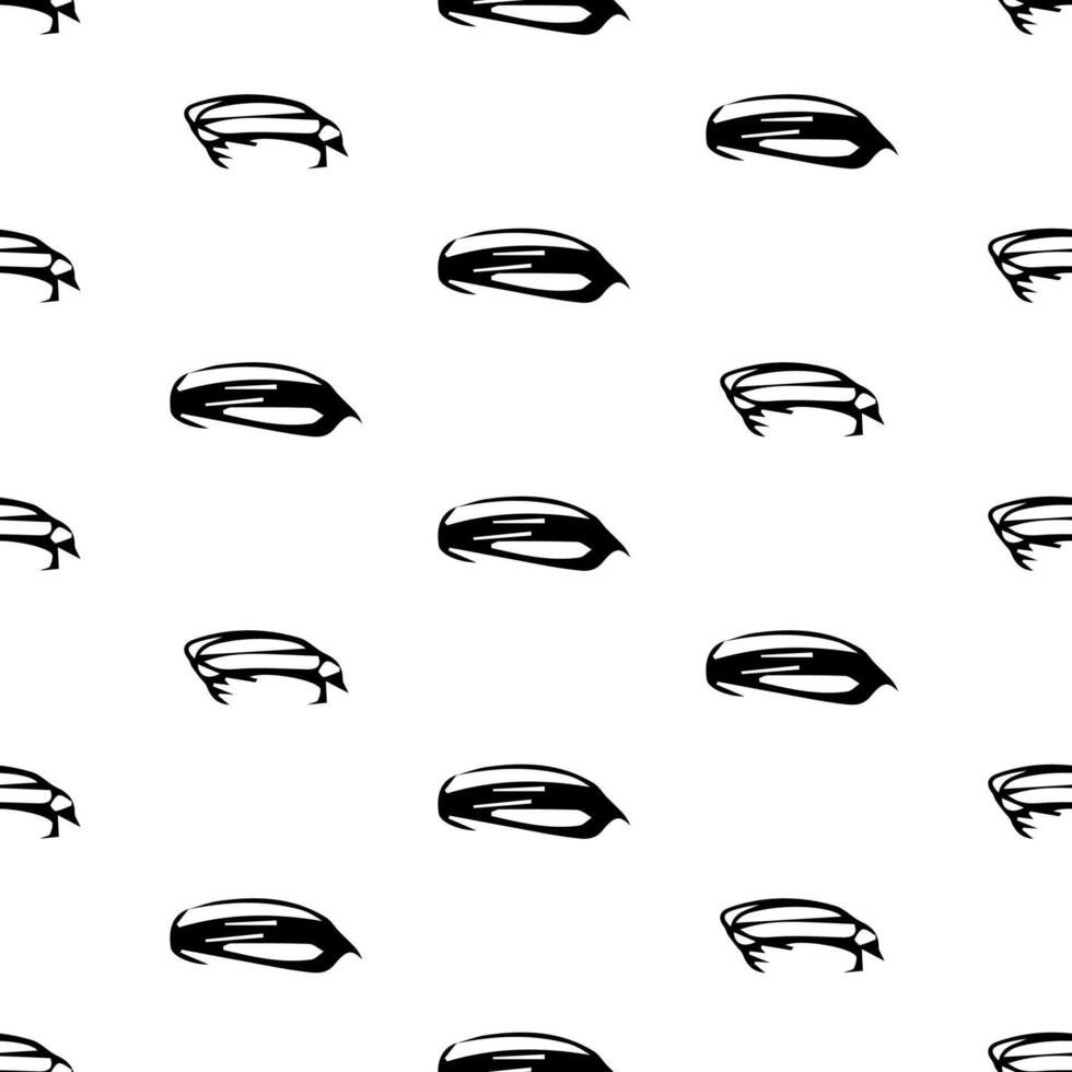 Seamless pattern with sketch squiggle vector