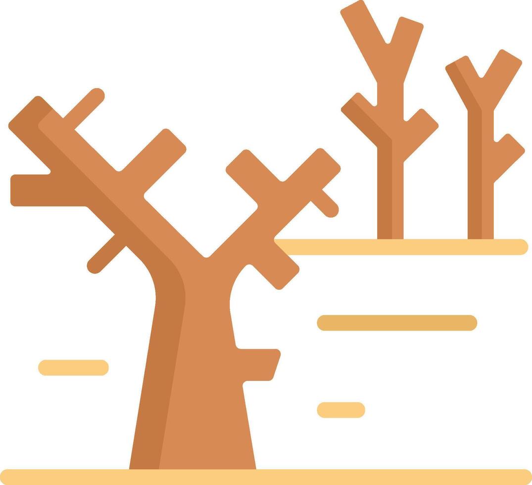 Dead tree icon vector