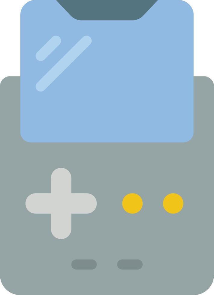 A game console with a blue folder vector