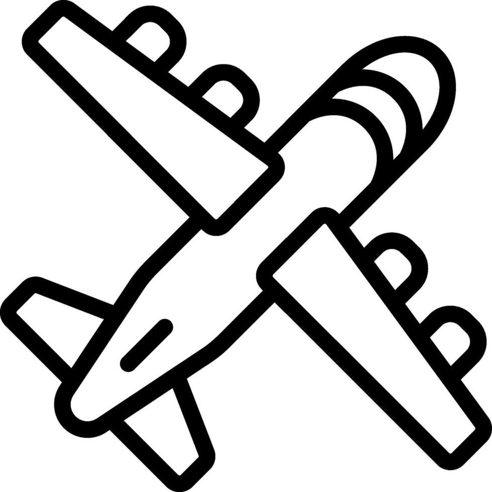 Airplane illustration design vector