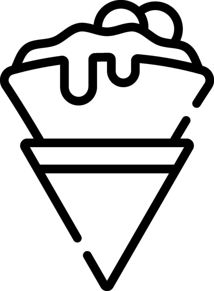 Ice cream cone icon vector