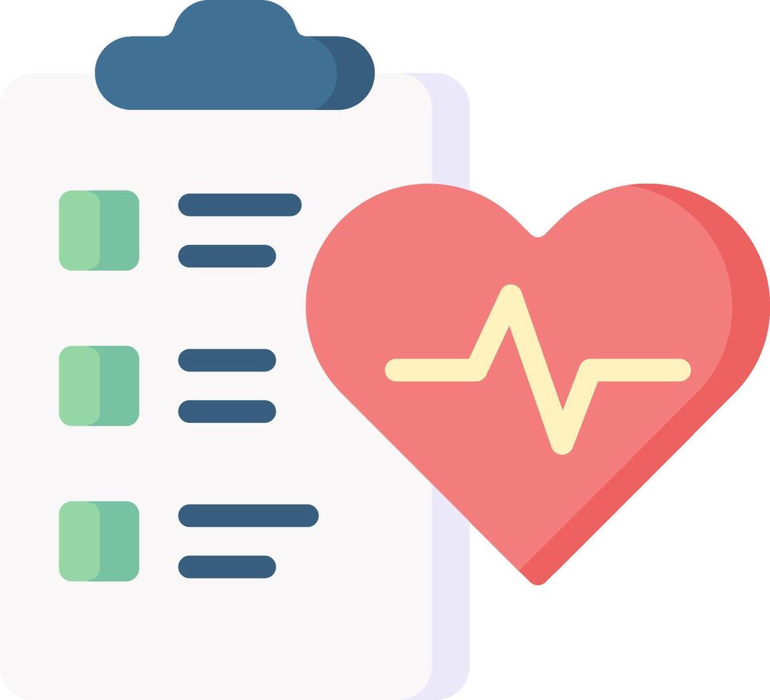 Heart health checkup vector