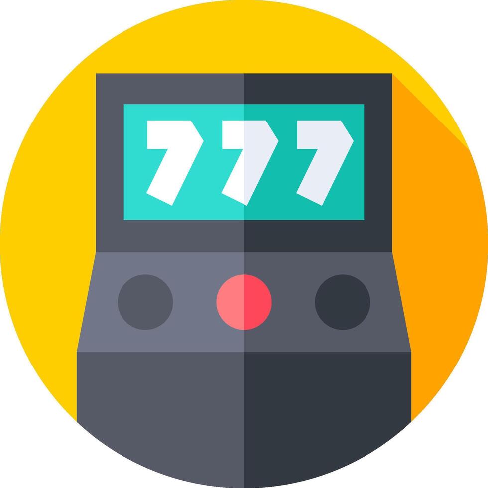 A flat icon of a game machine vector