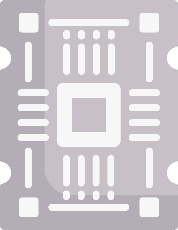 A circuit board icon on a white background vector