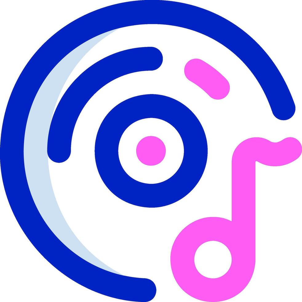 The logo for the music app vector
