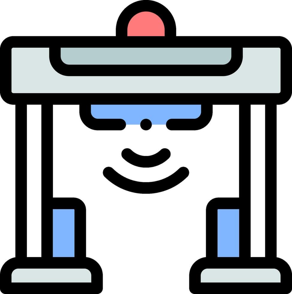 A person in a machine with a smile on their face vector