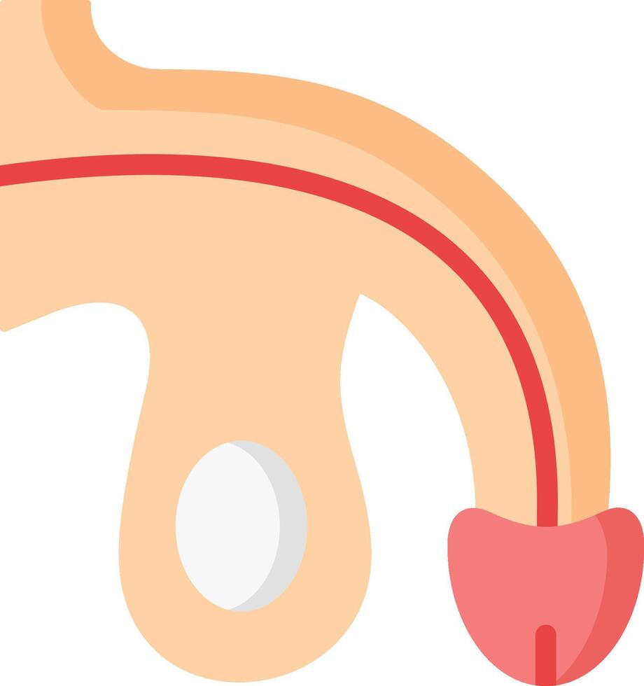 An illustration of a human ear vector