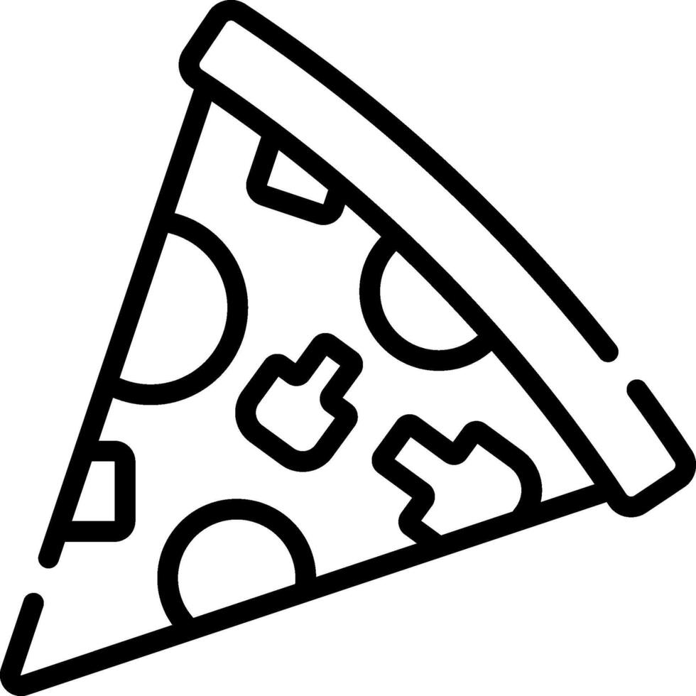 Pizza slice icon vector