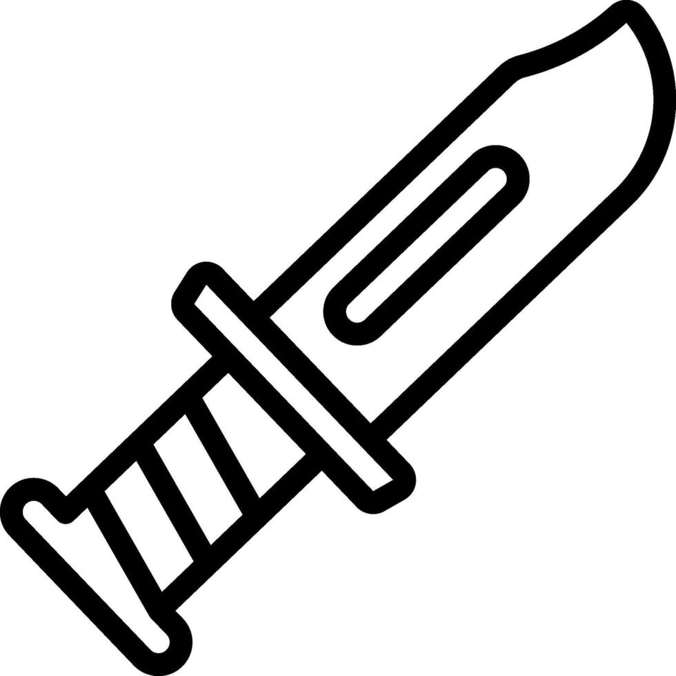 A knife icon on a white background vector