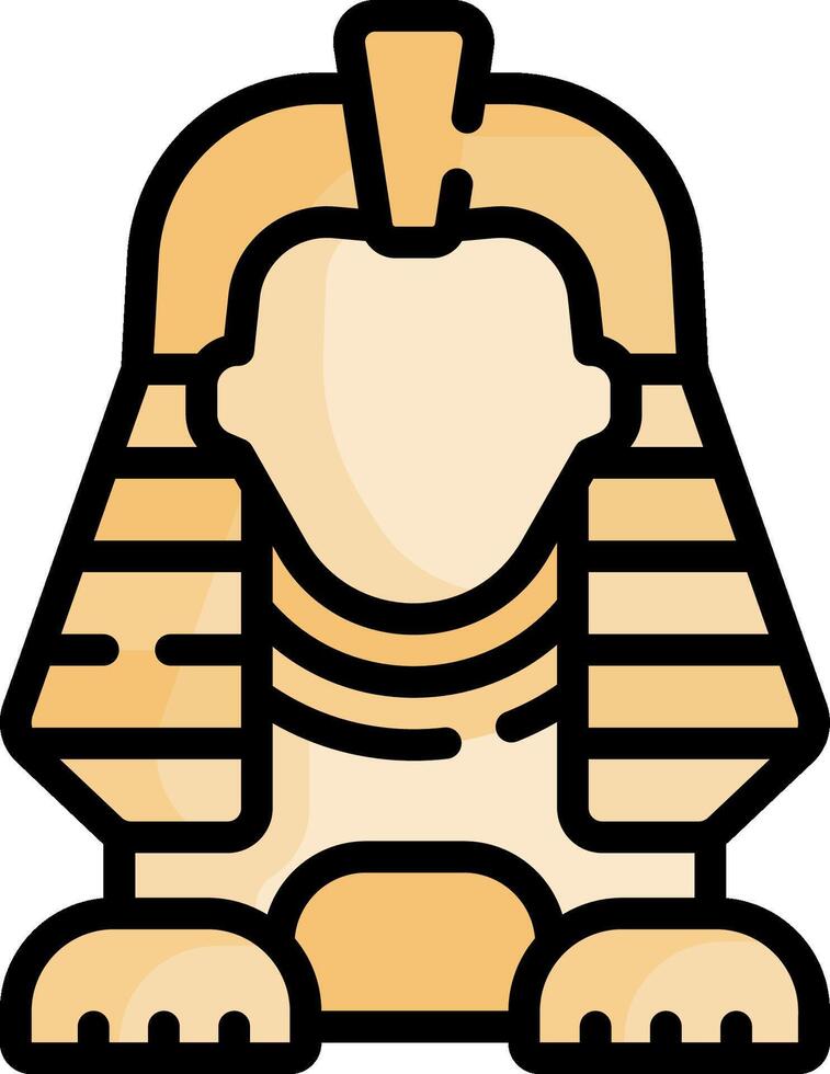 Egyptian pharaoh icon vector