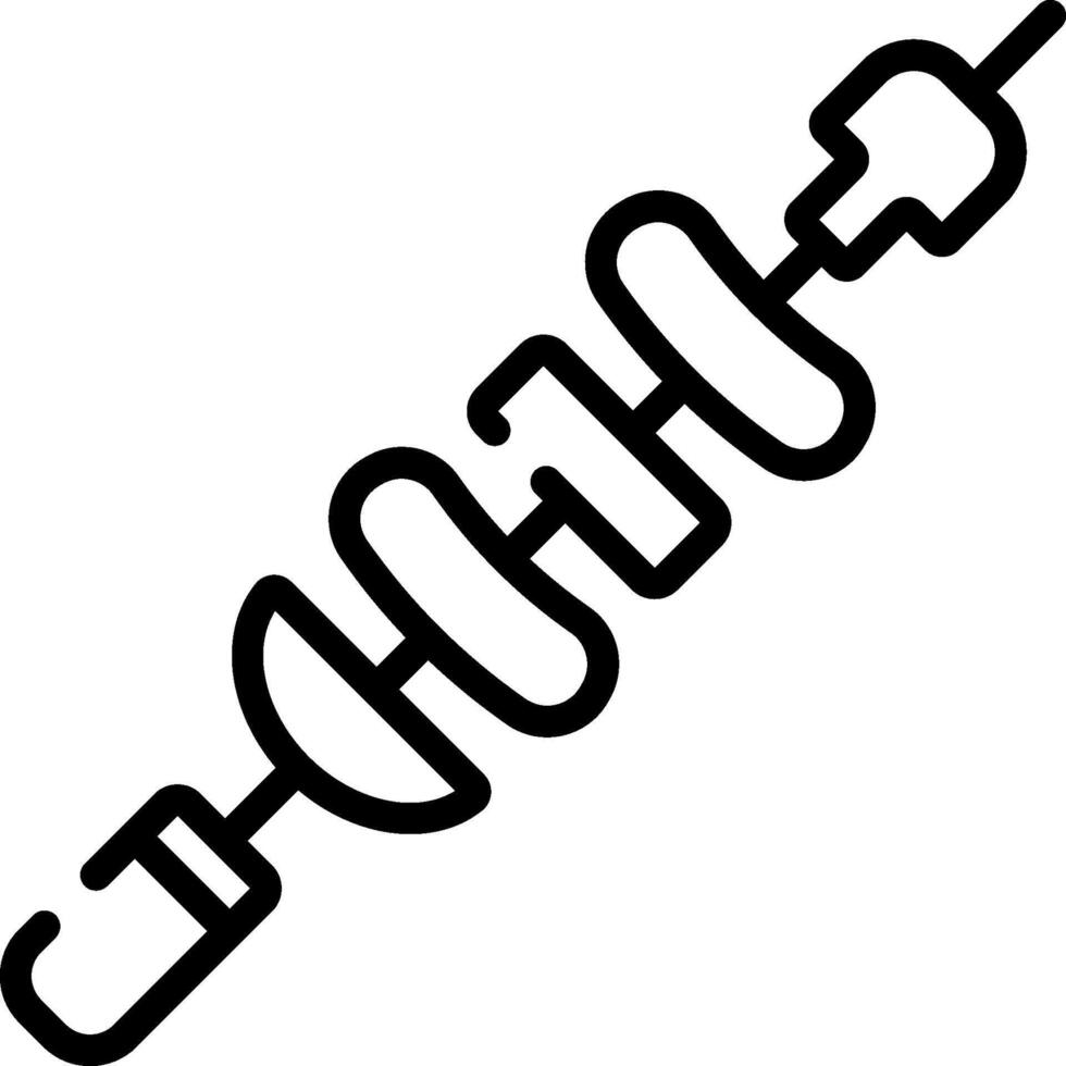 skewer illustration design vector