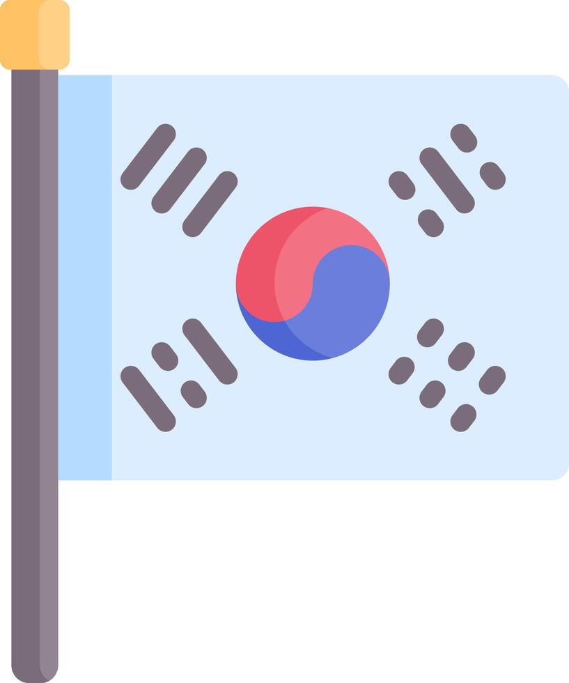 south korea illustration design vector