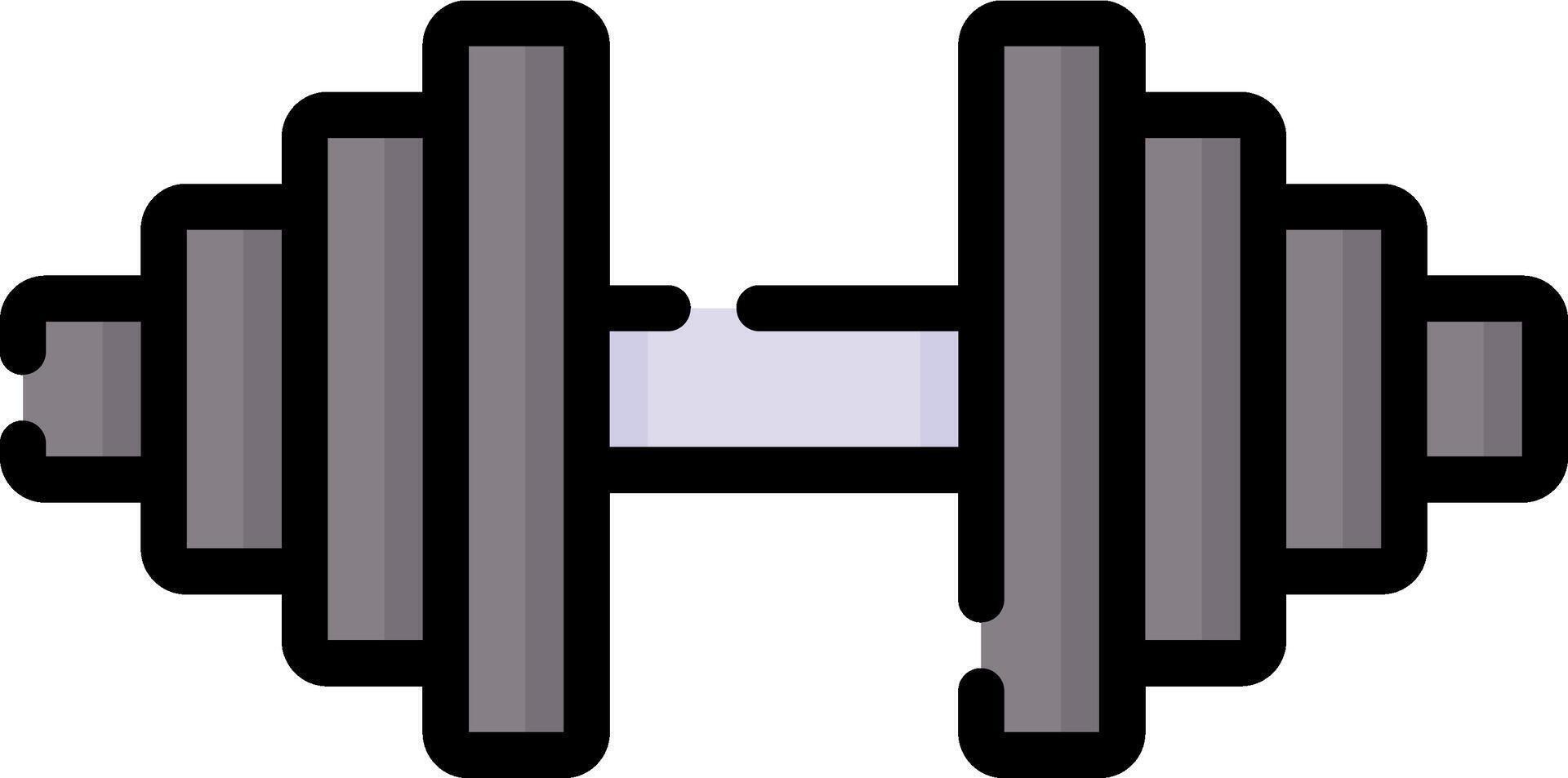 A dumbbell icon on a white background vector