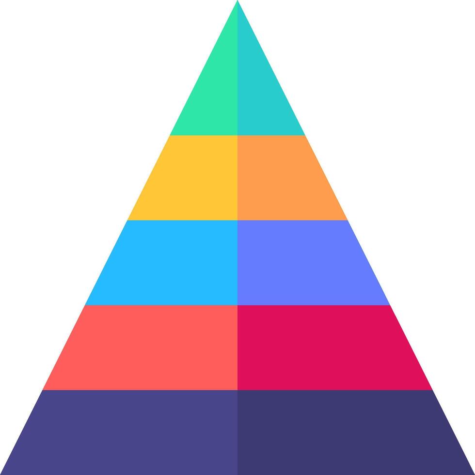 The pyramid of the internet vector