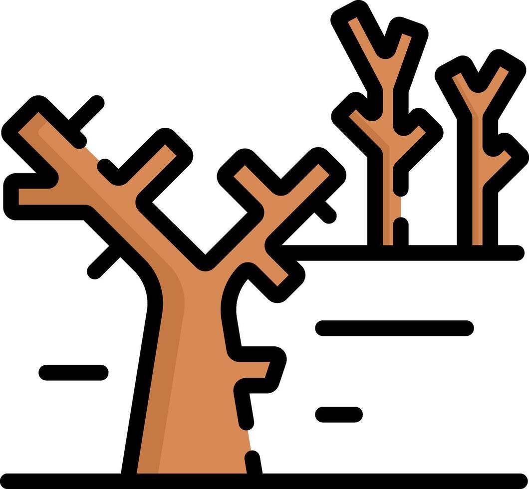 Dead tree icon vector