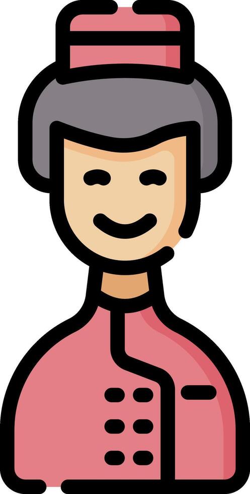 A cartoon character with a hat and a smile vector